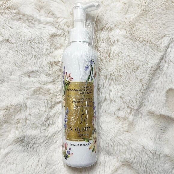 Nakery Beauty Hydra-C Oil to‎ Foam Cleanser Face + Body - Fresh Flowers - Picture 1 of 2